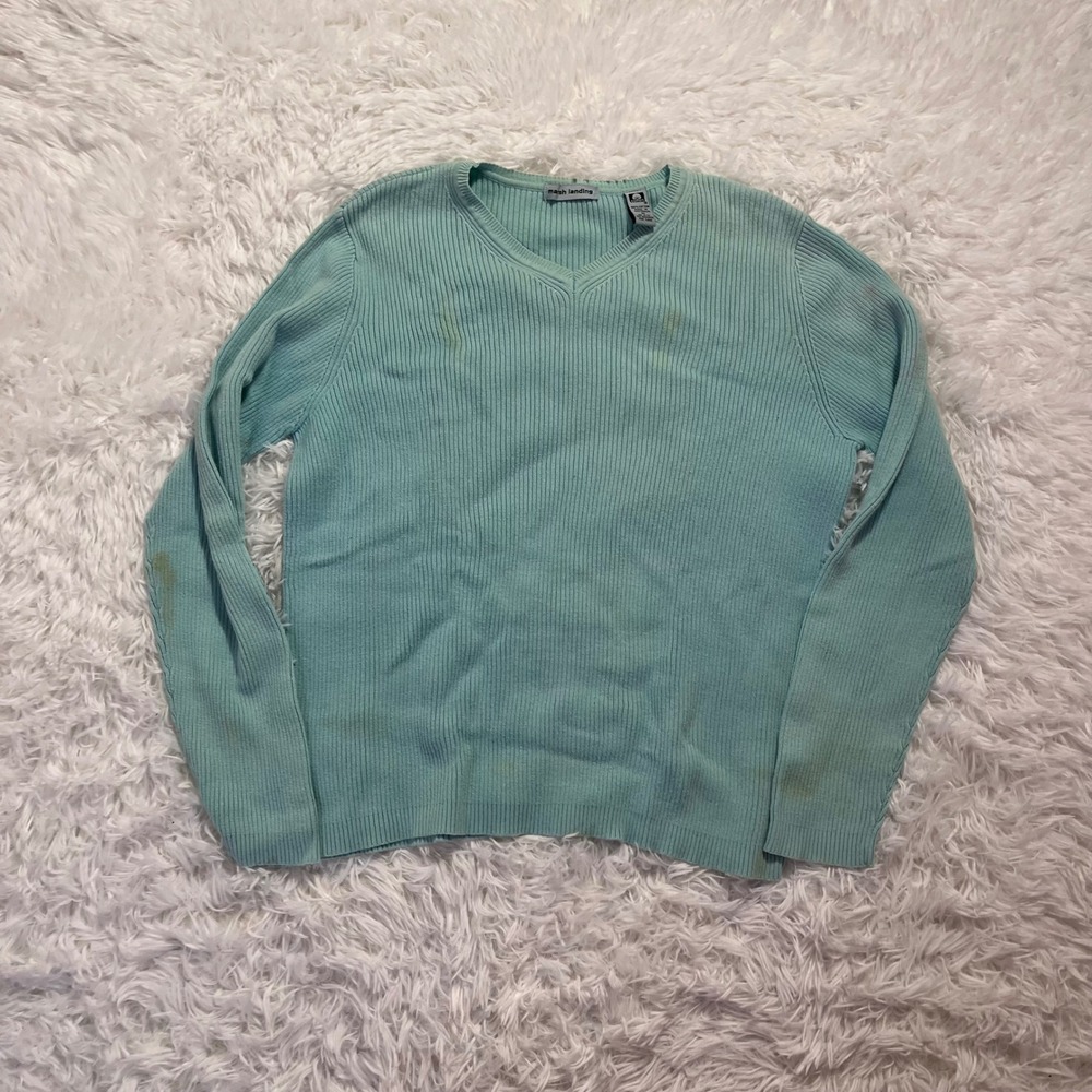 🍟90s vintage blue sweater medium